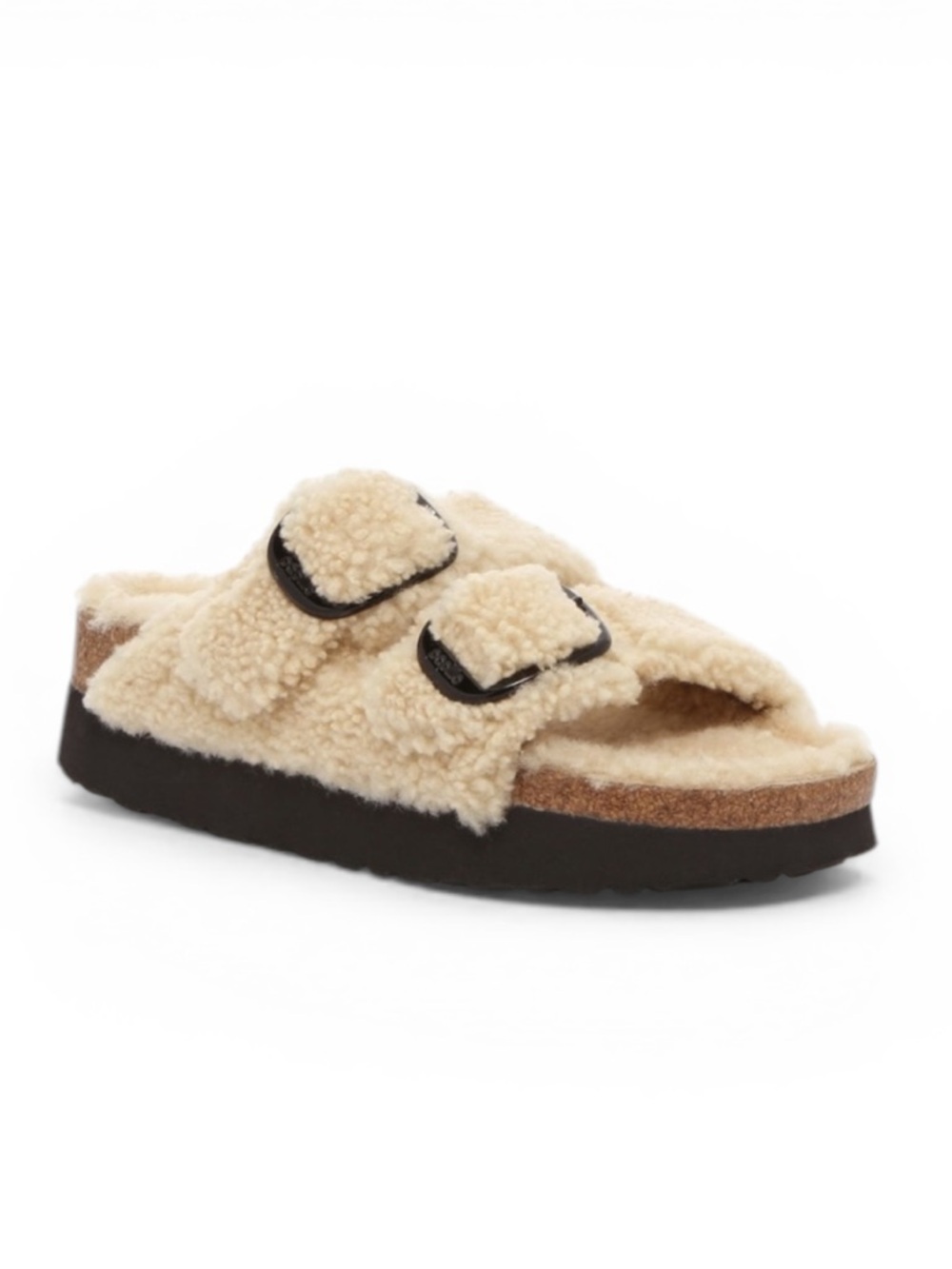 Papillio By Birkenstock Arizona Big Buckle Shearling Platform Sandal